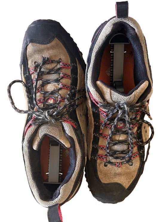 Merrell Men's Crosslander 2 Vent Hiking Shoes Sz 10.5 Tan/Orange-Blk-Silver