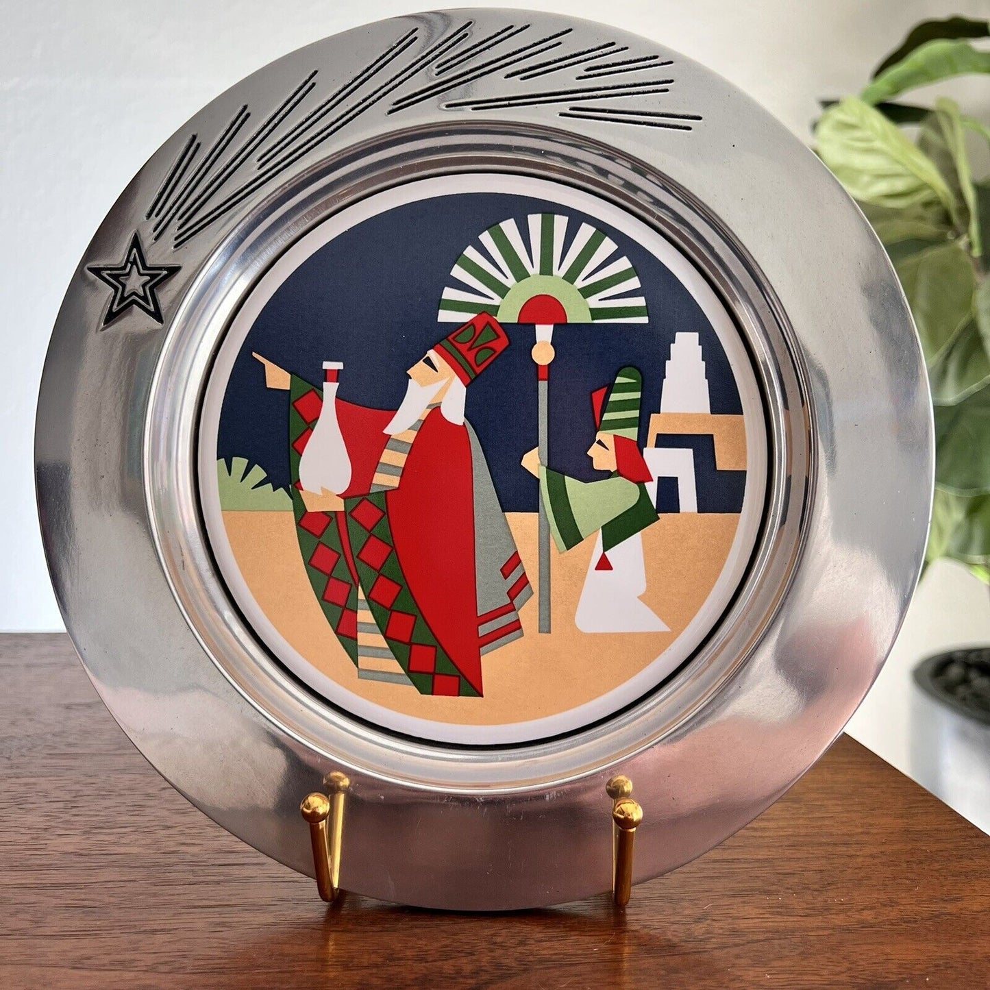 RWP 1st Edition “The Journey Of The Magi” The Departure 1993 Plate Balthazar COA