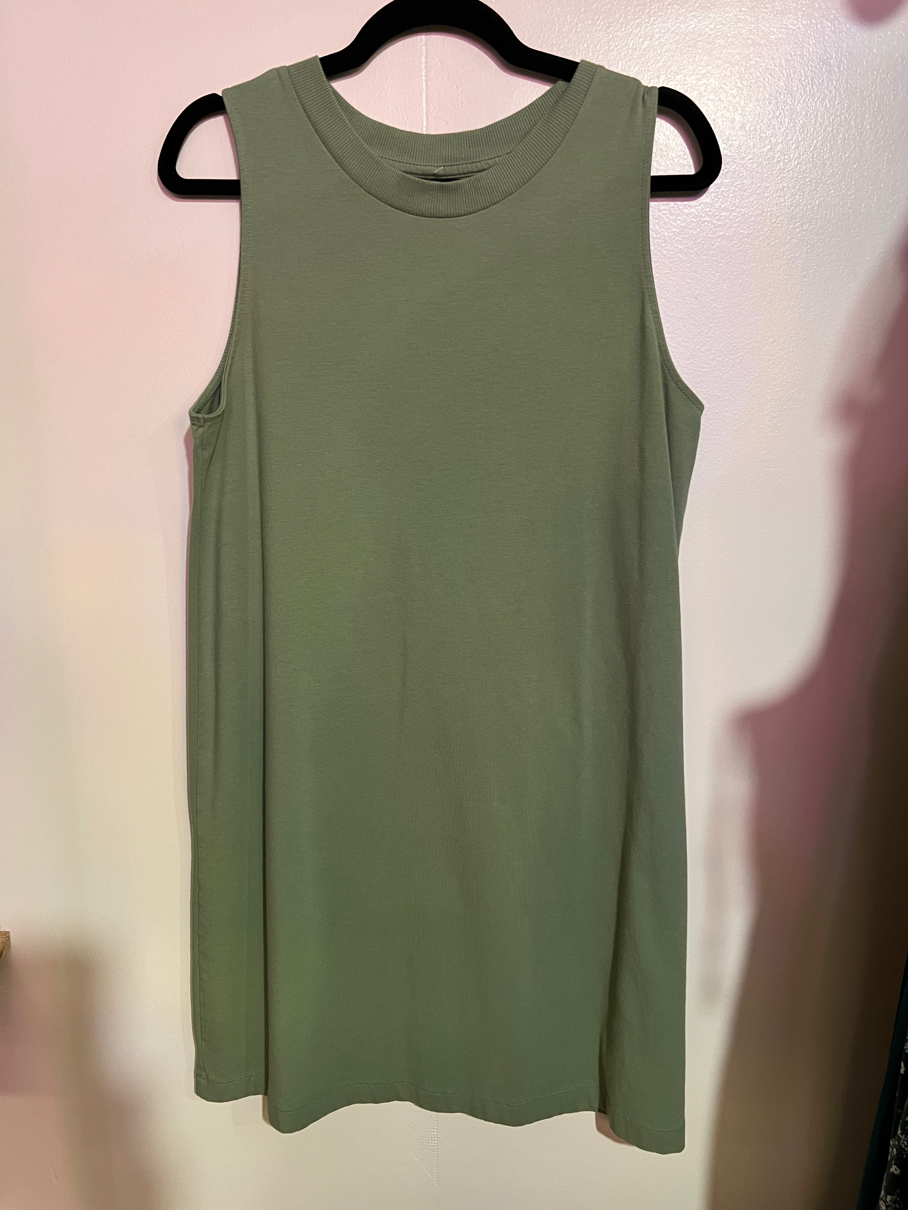 A New Day Women's Sz Large Green Sleeveless Dress Billie & Lulu's A New Day Women's Sz Large Green Sleeveless Dress Billie & Lulu's