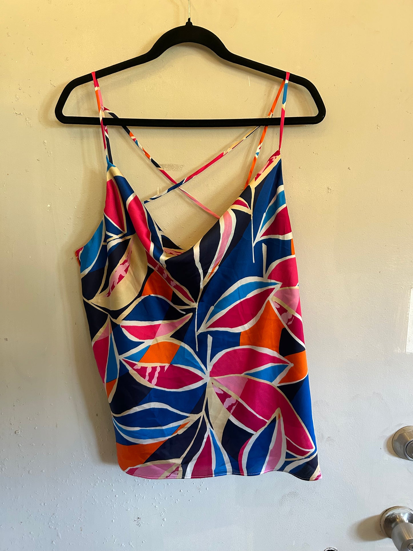 No b101 and Boho Red floral w blue turquoise