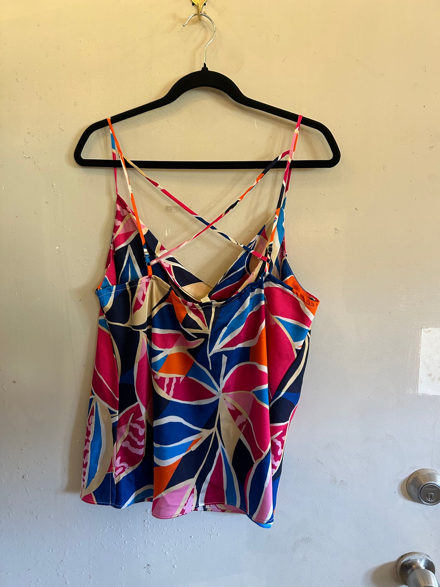 No b101 and Boho Red floral w blue turquoise