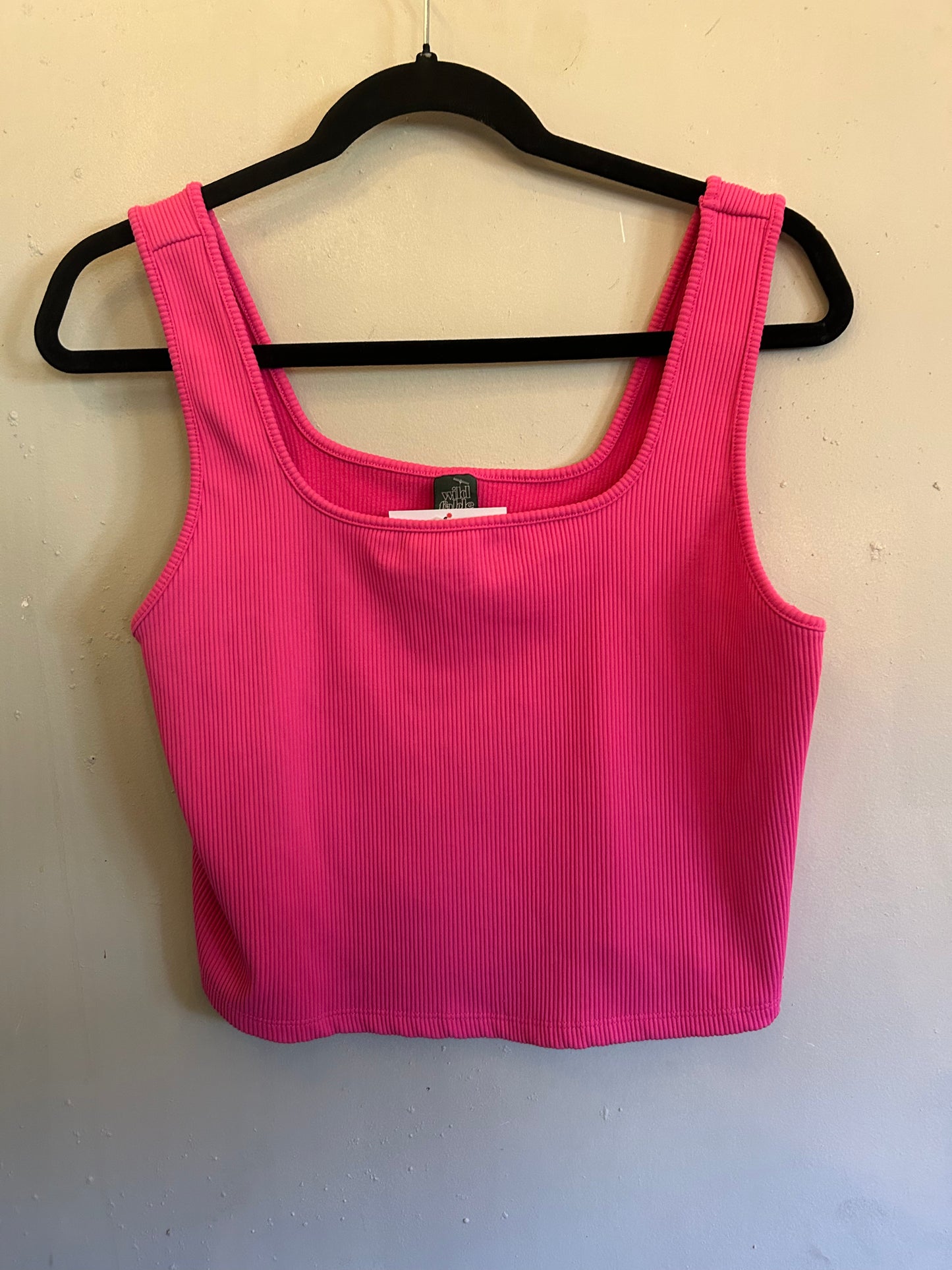 Wild Fable Hot Pink Mid Ribbed Tank