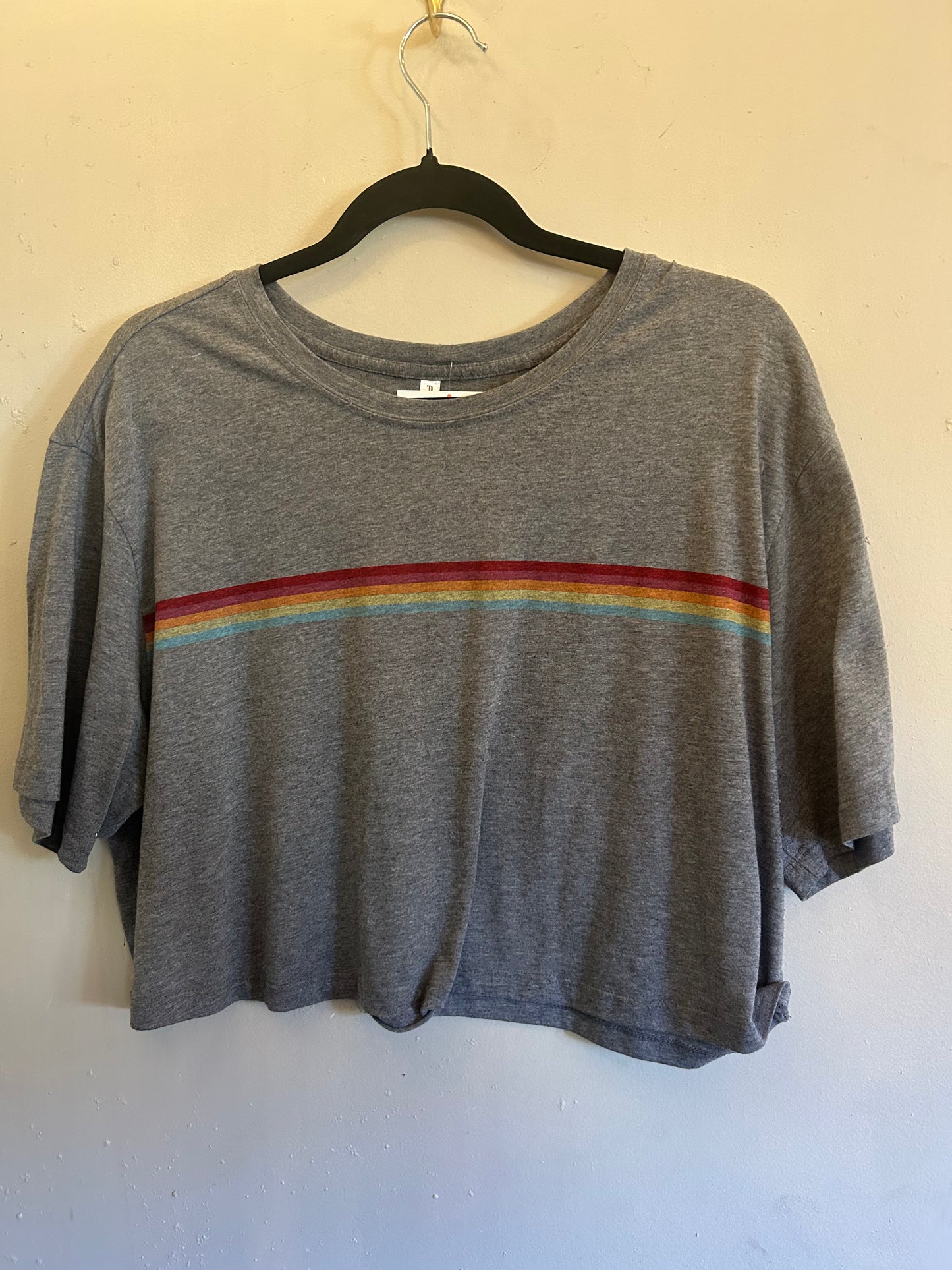 Fabletics Rainbow Grey Crop
