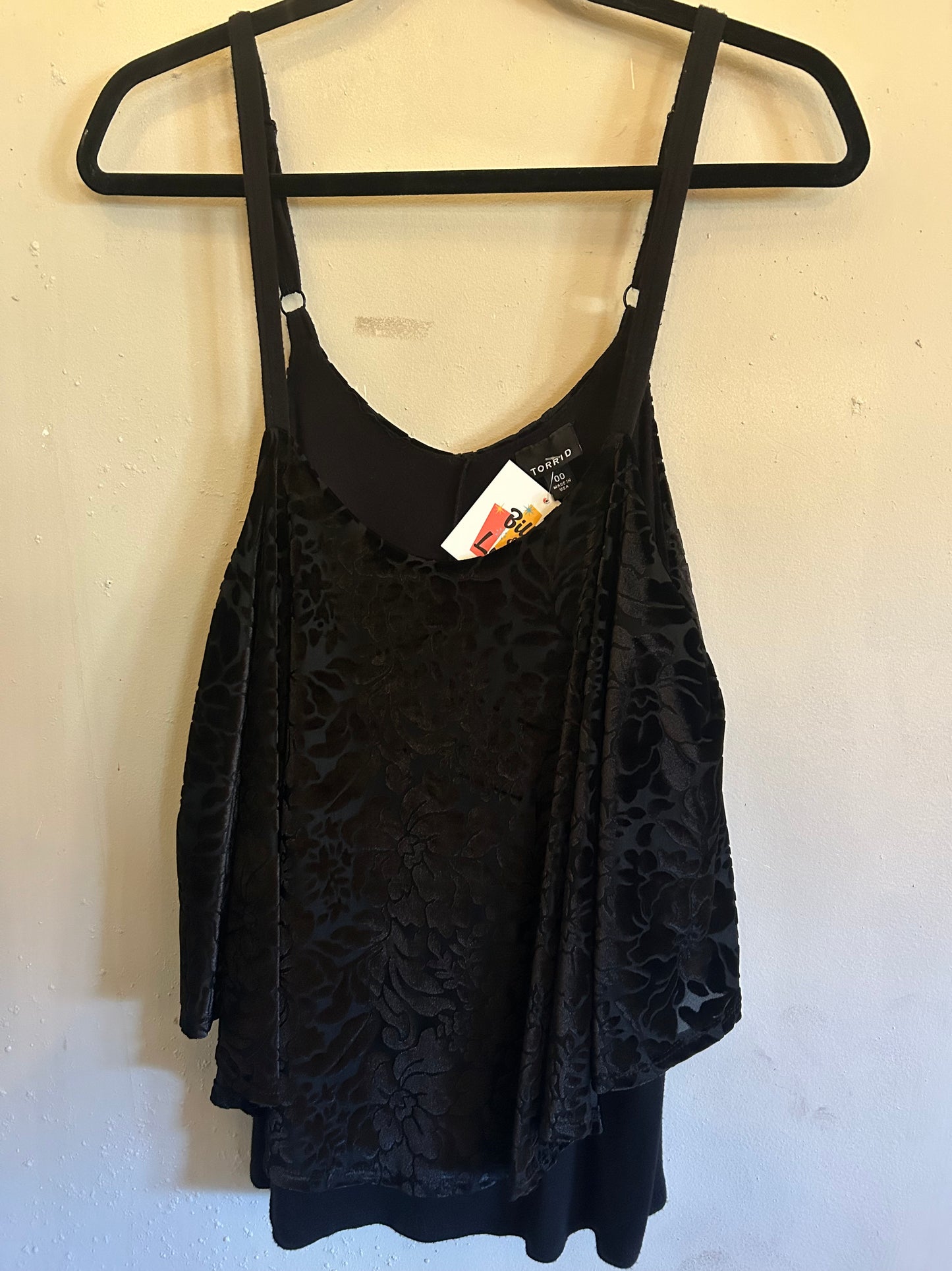Torrid Black Floral Embossed