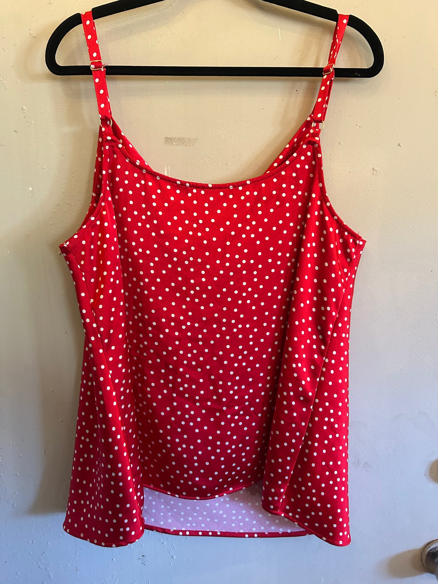 Ava & Viv Red and White Polka Dot