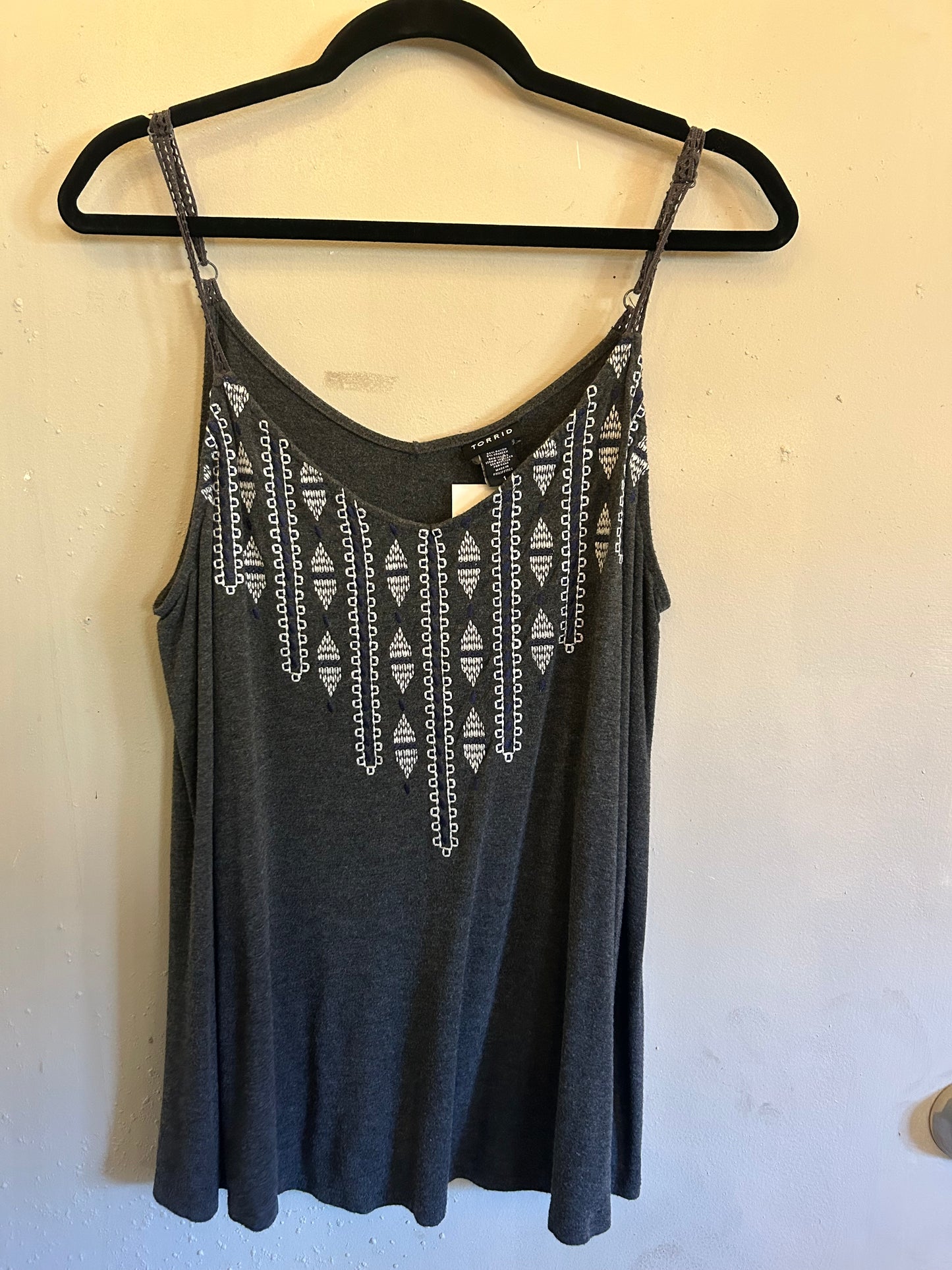 Torrid Grey Southwest Embroidered