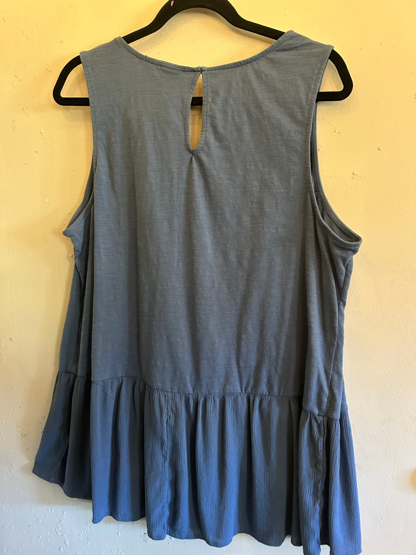 Kelly Renee Blue Tank Ruffle Bottom