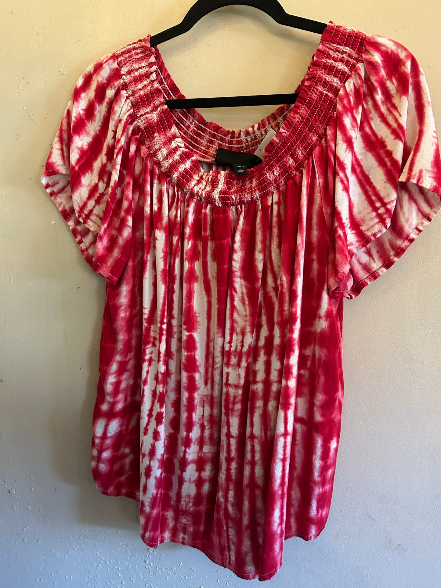 Lane Bryant Red Tie-Dye