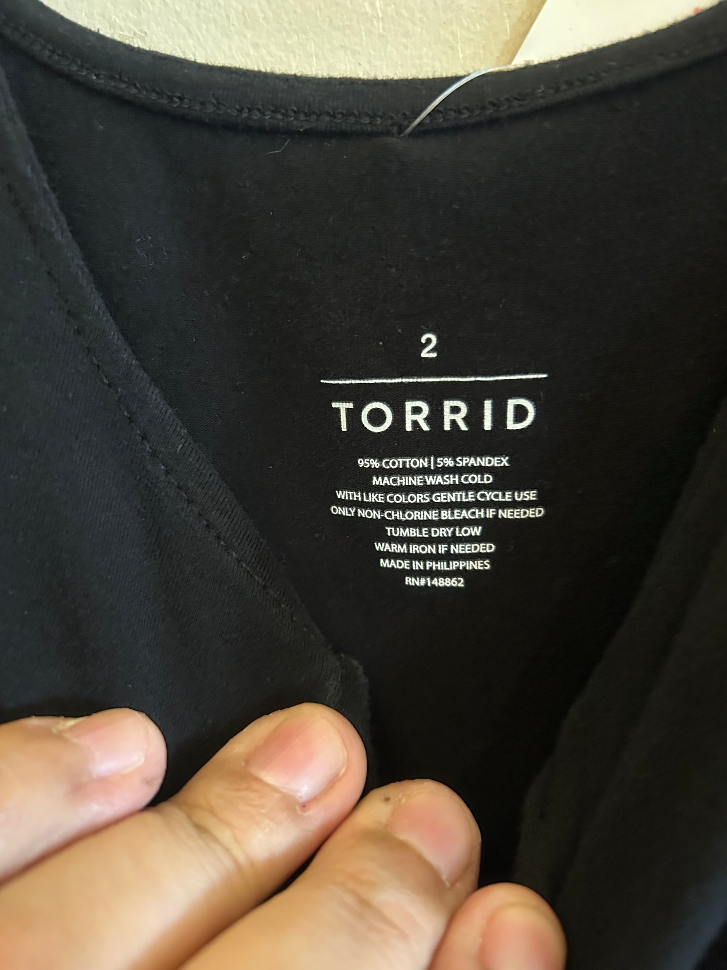 Torrie Black v neck bodysuit