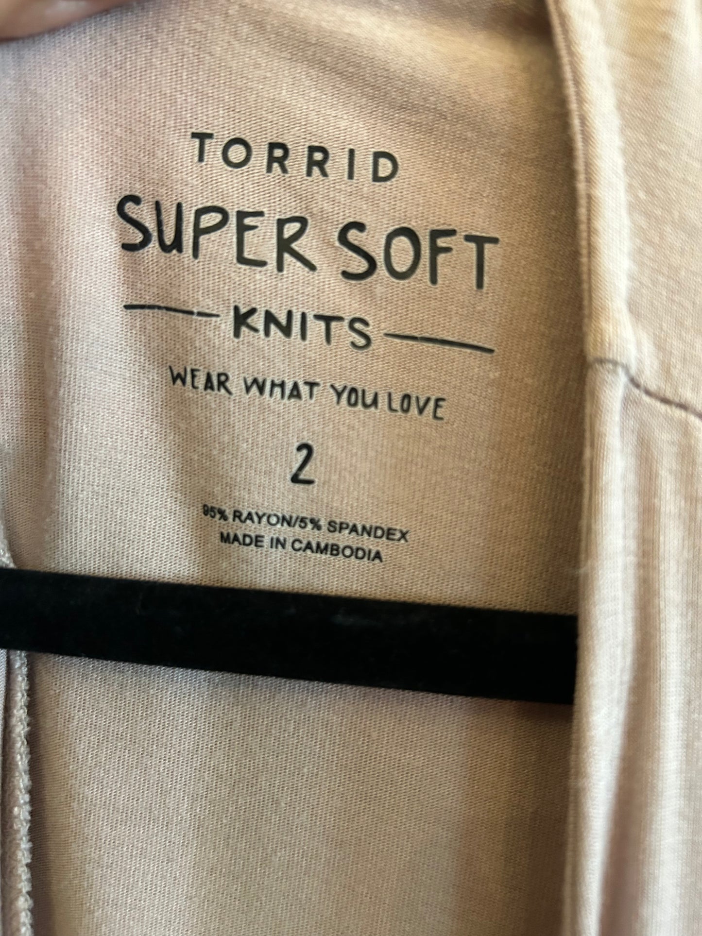 Torrid Tan long sleeve cardigan