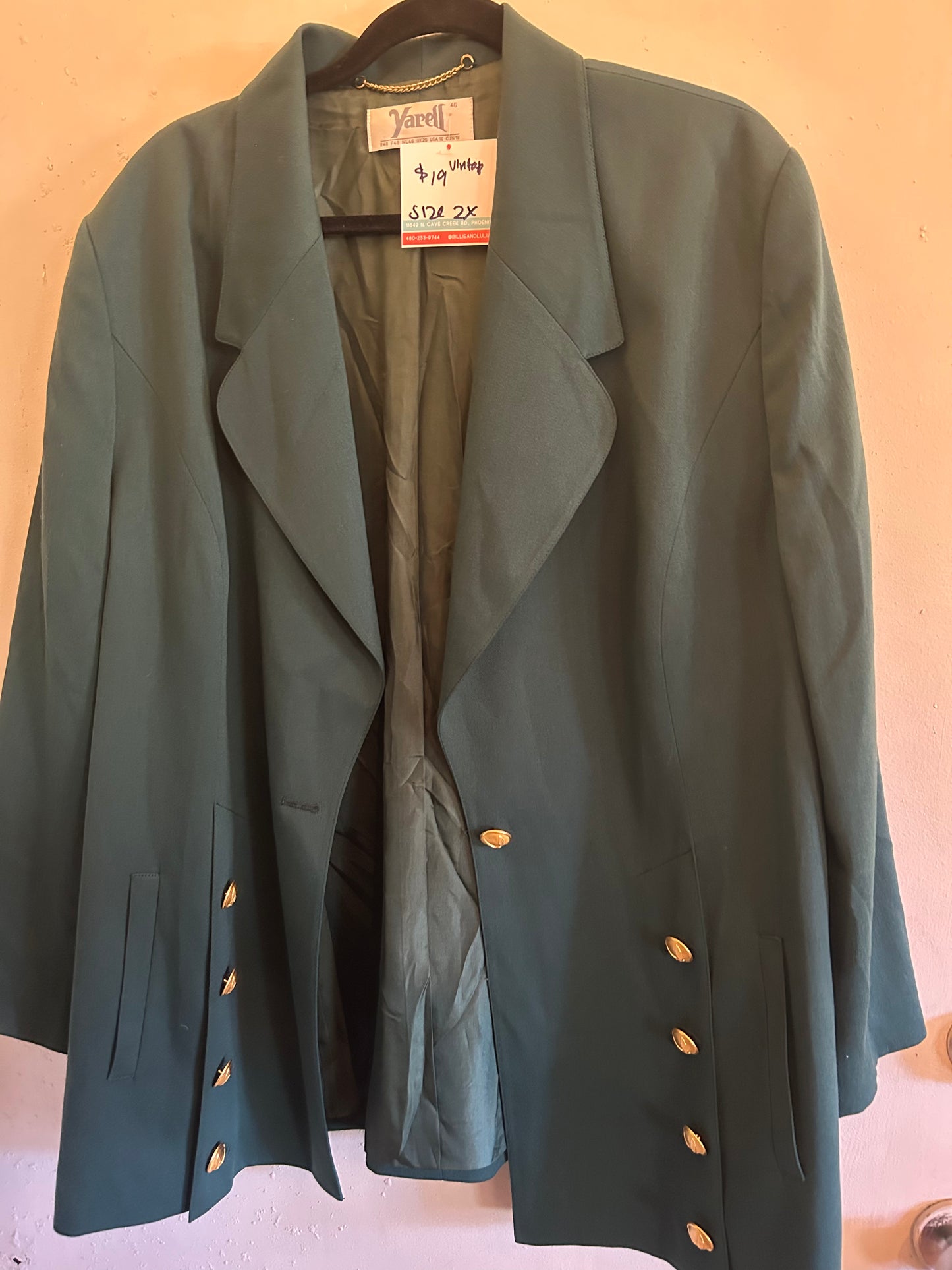 Yarell Forest Green Blazer