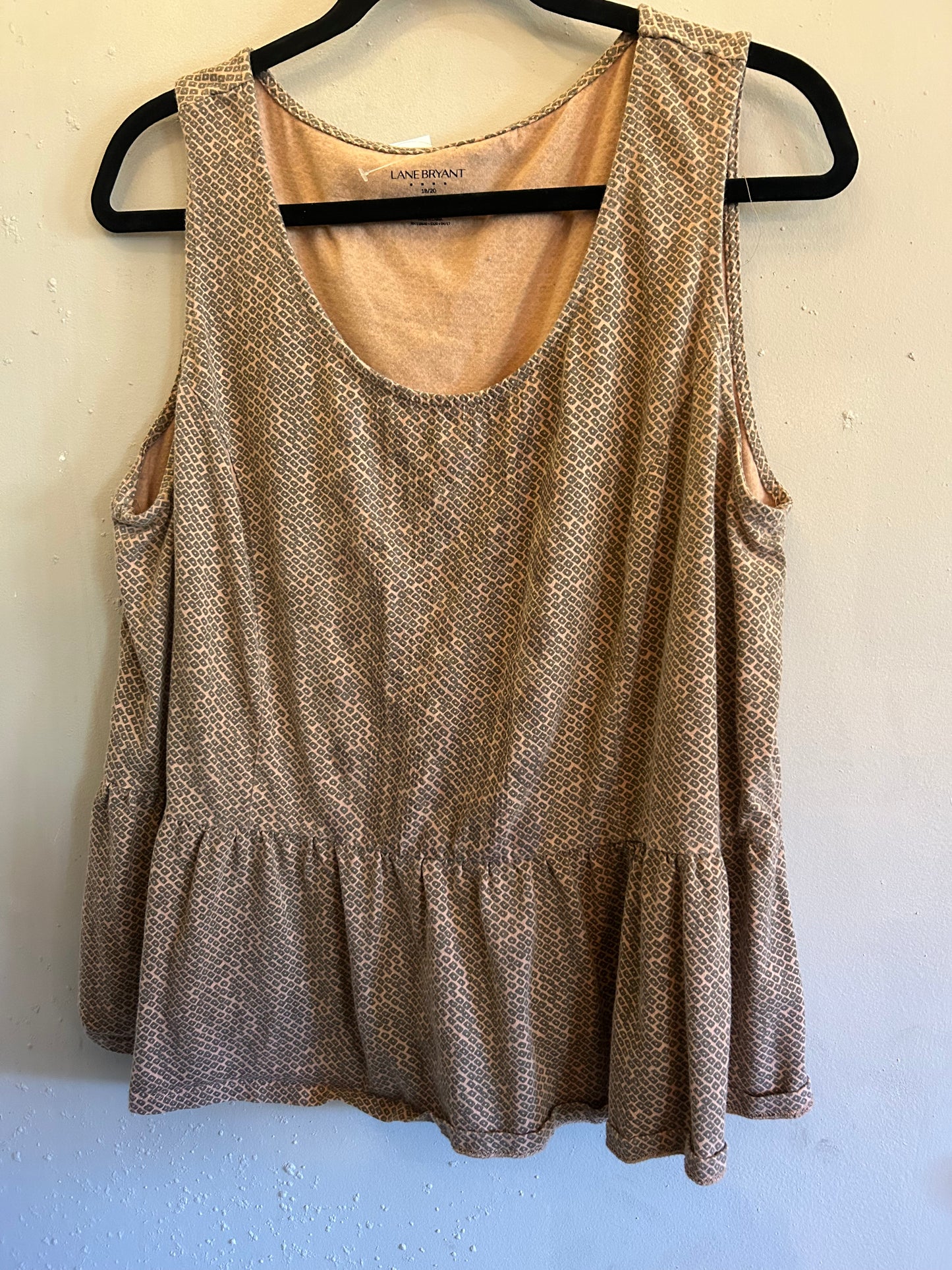 Lane Bryant Tank black leapord sleevleless