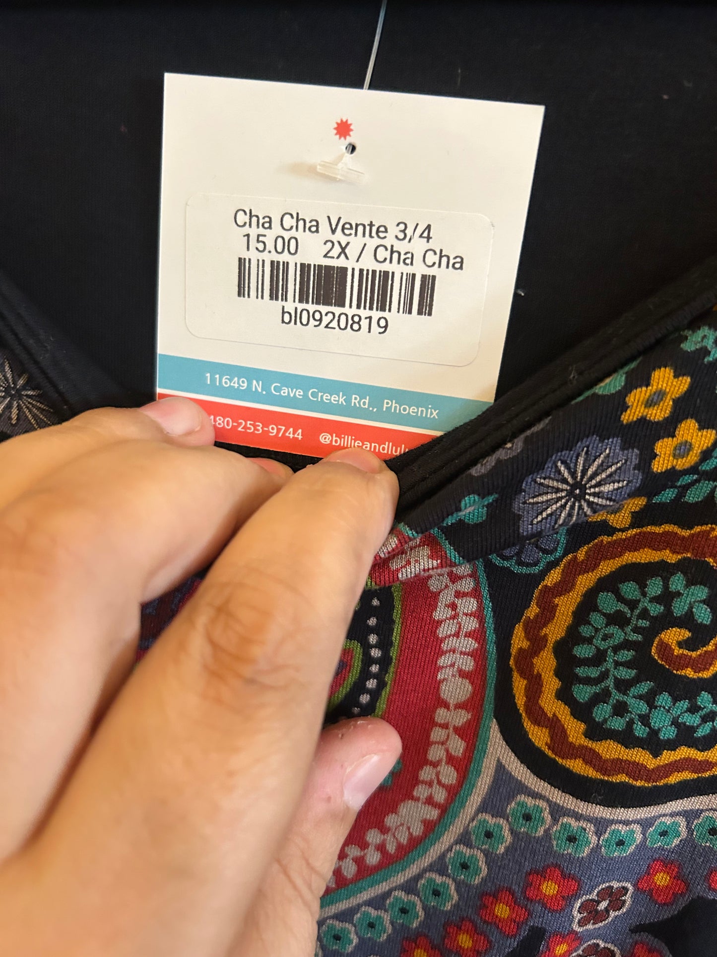 Cha Cha Vente 3/4 Sleeve