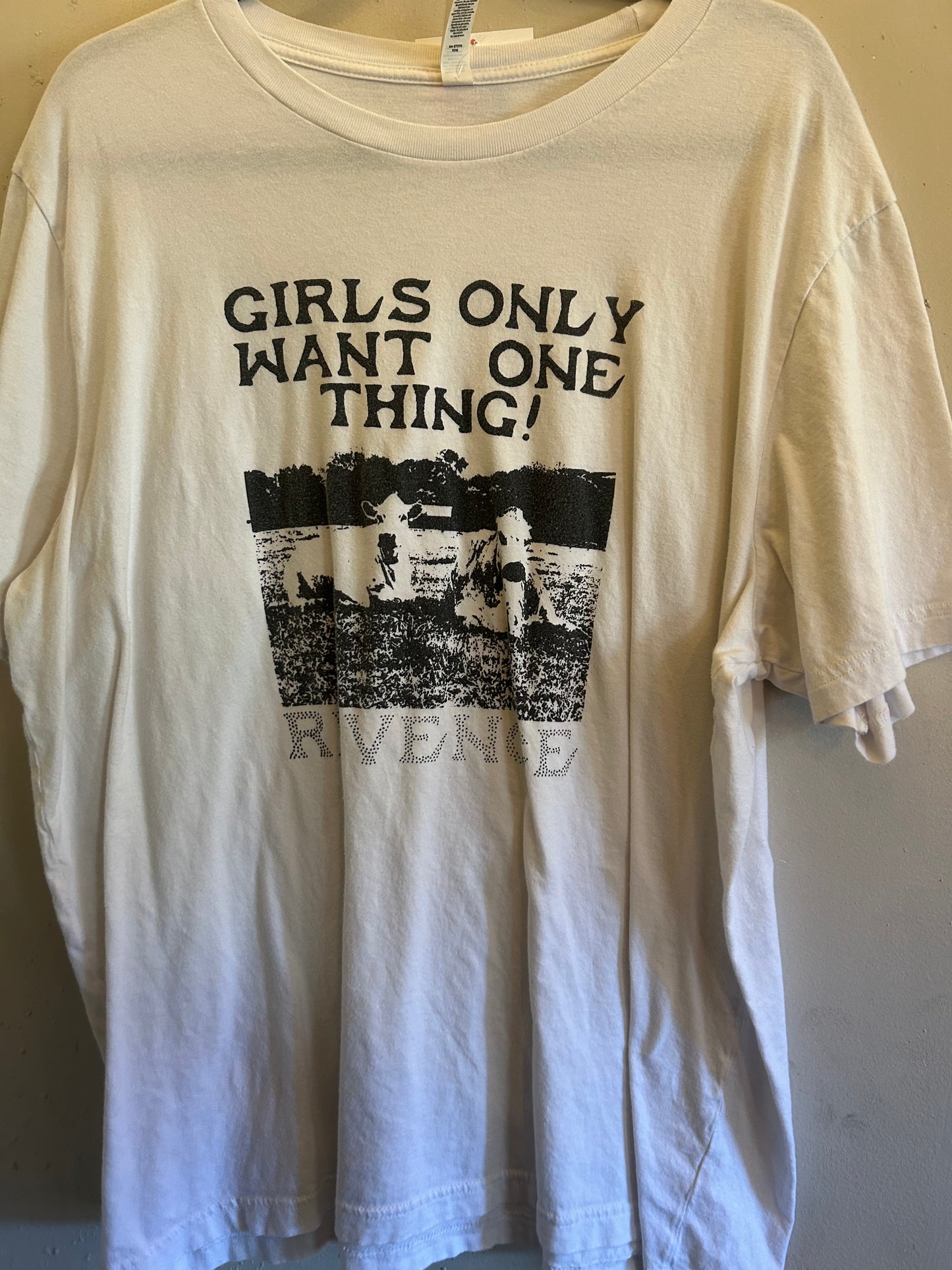 Canvas Girls only want one thing white tshirt