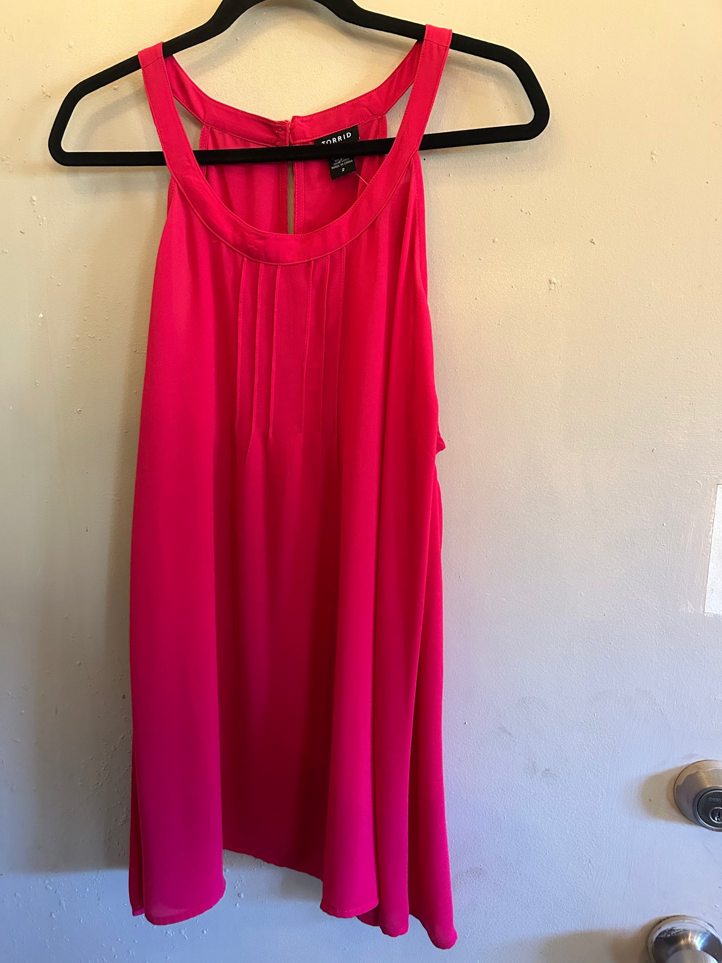 Torrid Hot Pink Sleeveless Top