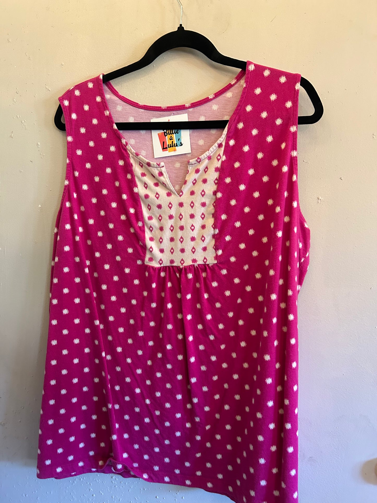 Mauve Pink V-Neck Tank Top