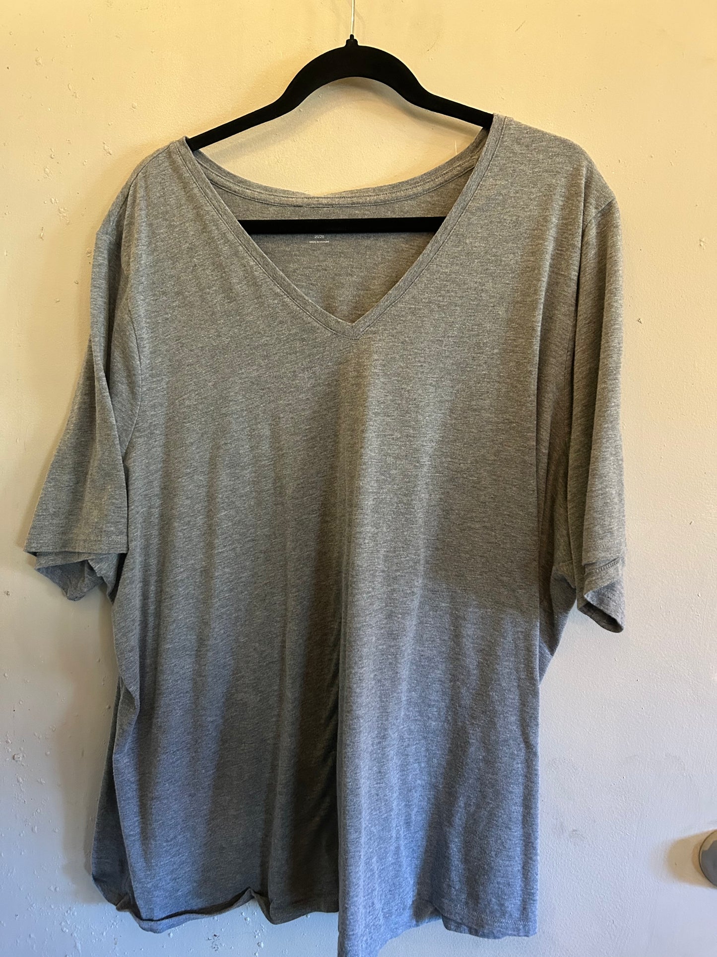 Lane Bryant Grey v neck tshirt