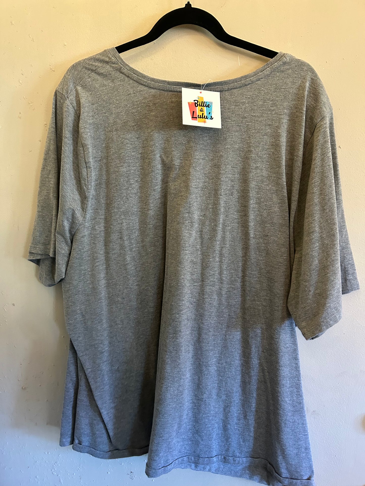 Lane Bryant Grey v neck tshirt