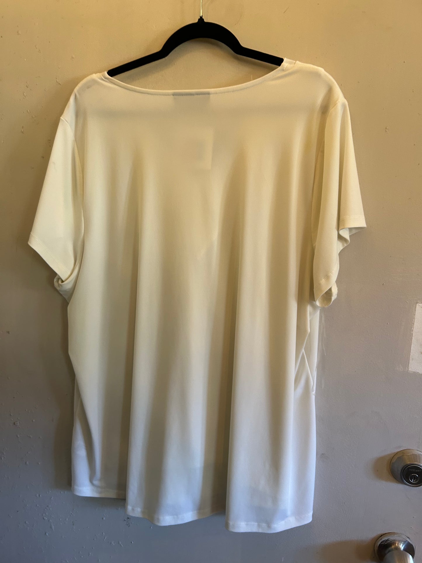 Lane Bryant Cream v neck blouse