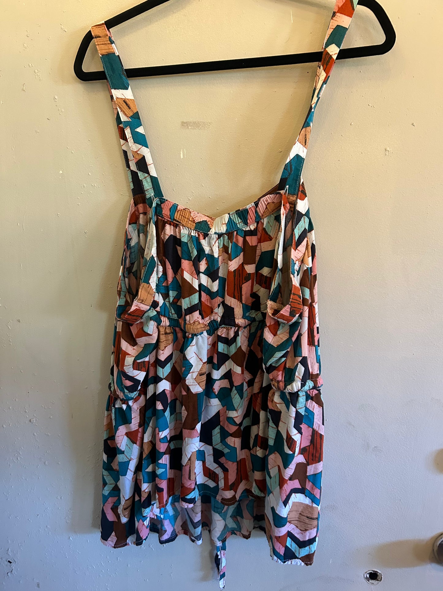 Lane Bryant Multi color tank with waist tie