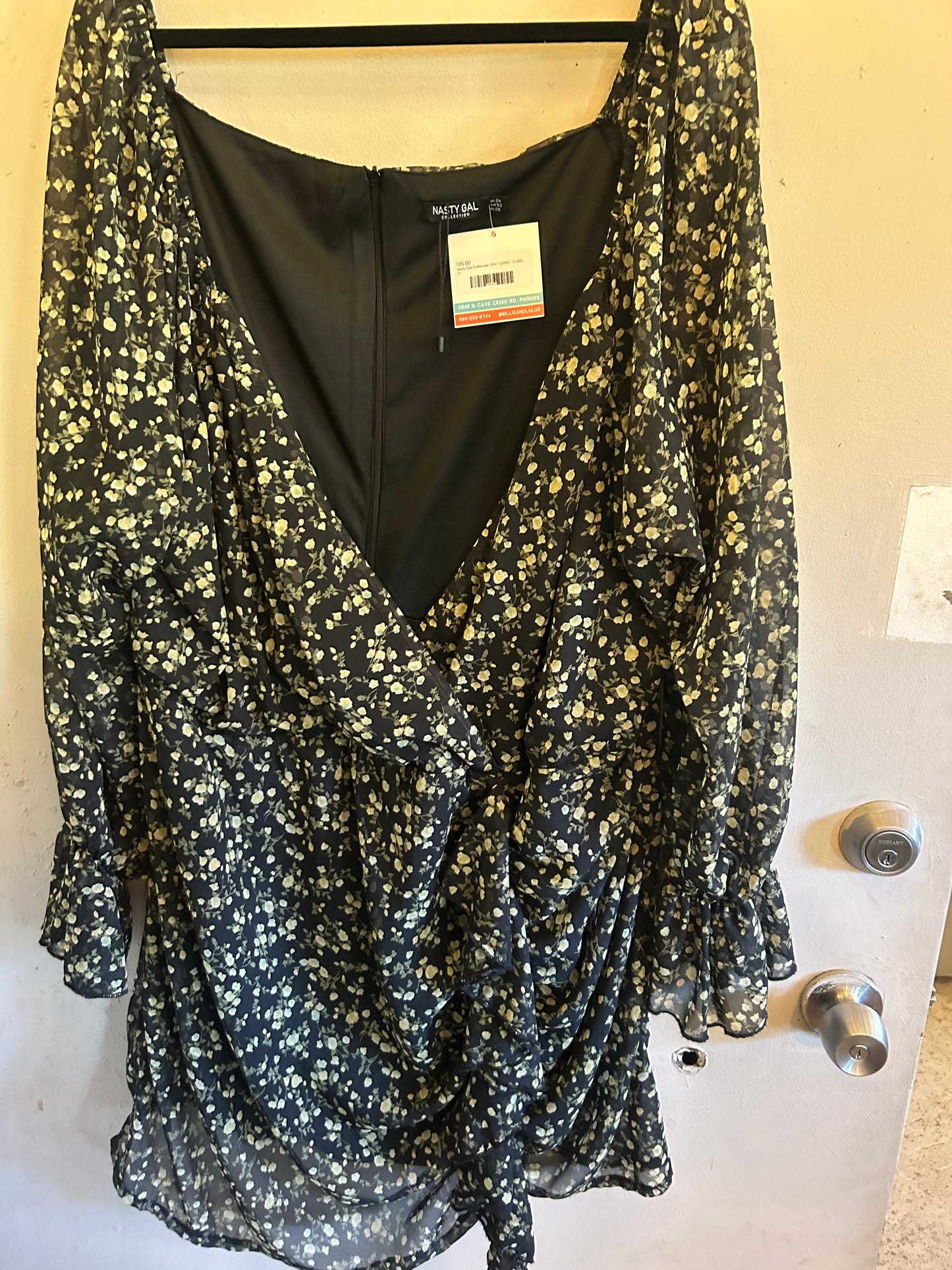 Nasty Gal Collection PATTERNS - FLORAL WOMENS DRESS Sz. 20