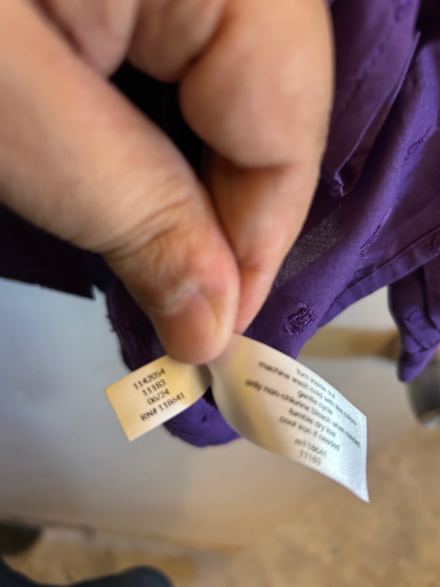 Lane Bryant Purple long sleeve button down