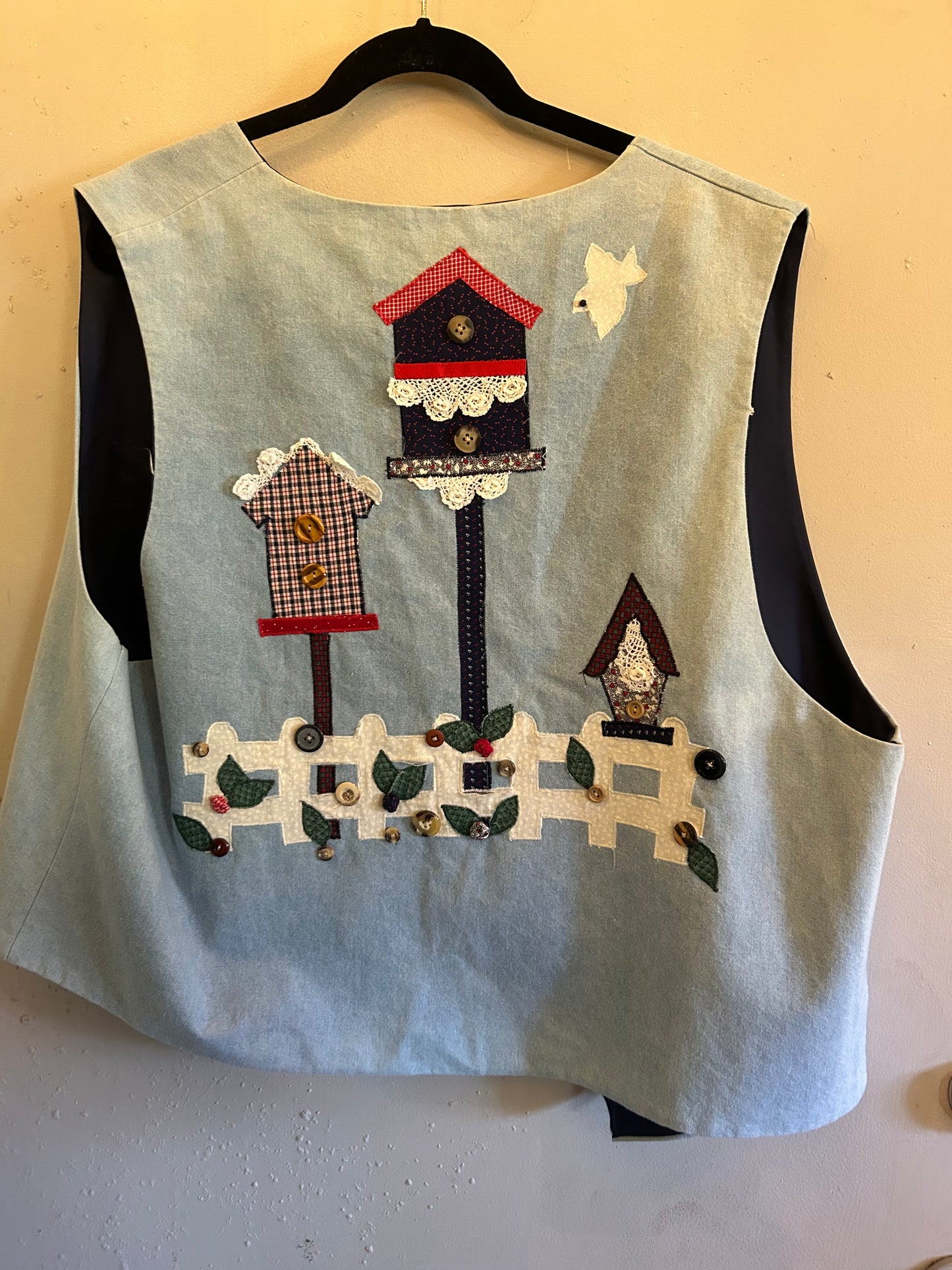 Fashioned by Dianna Mac Belle Birdhouse vintage vest