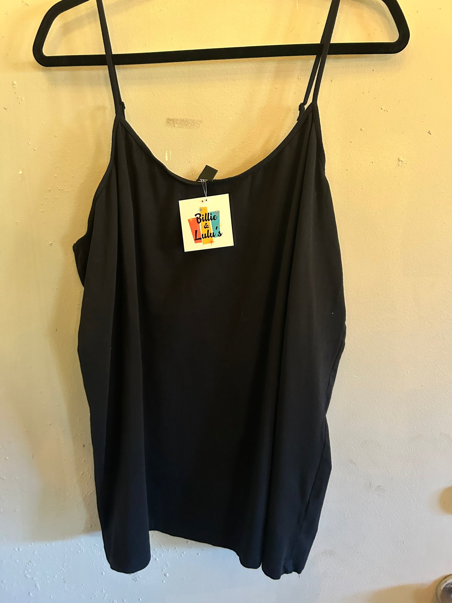 Halogen Black spaghetti strap tank