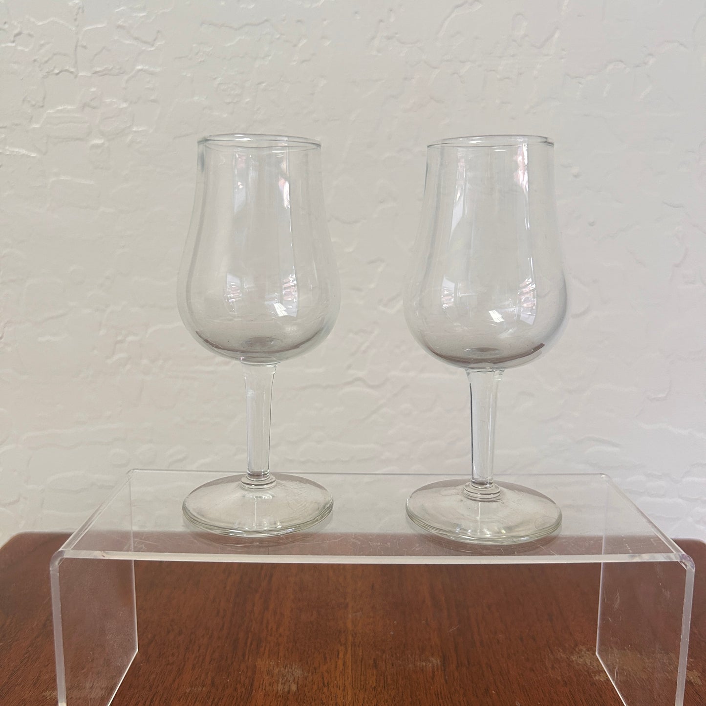 THE GLENLIVET Scotch Tasting Snifter Tulip Shape Stemmed Glass Set of 2
