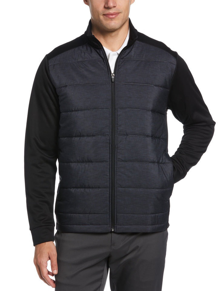 PGA TOUR Golf Base Layer (L) Fleece Lightweight Puffer Full Zip Coat Jacket