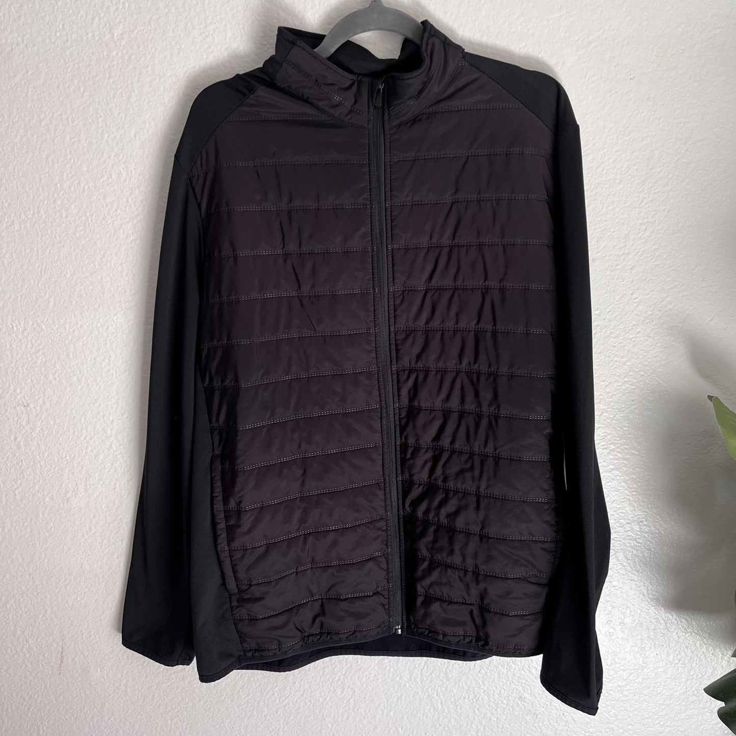 PGA TOUR Golf Base Layer (L) Fleece Lightweight Puffer Full Zip Coat Jacket