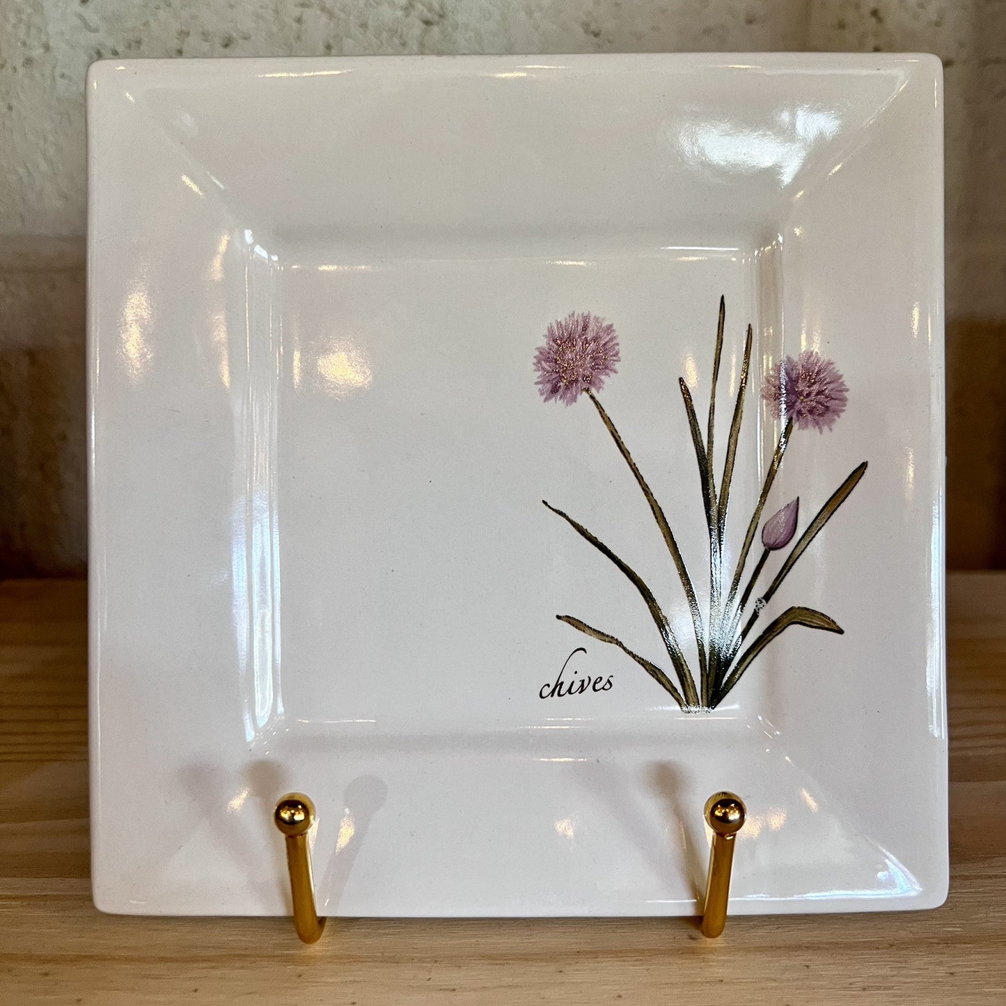 Mallory Lane Appetizer Dessert Plates Spices Sage Lavender Chives Dill Farmhouse