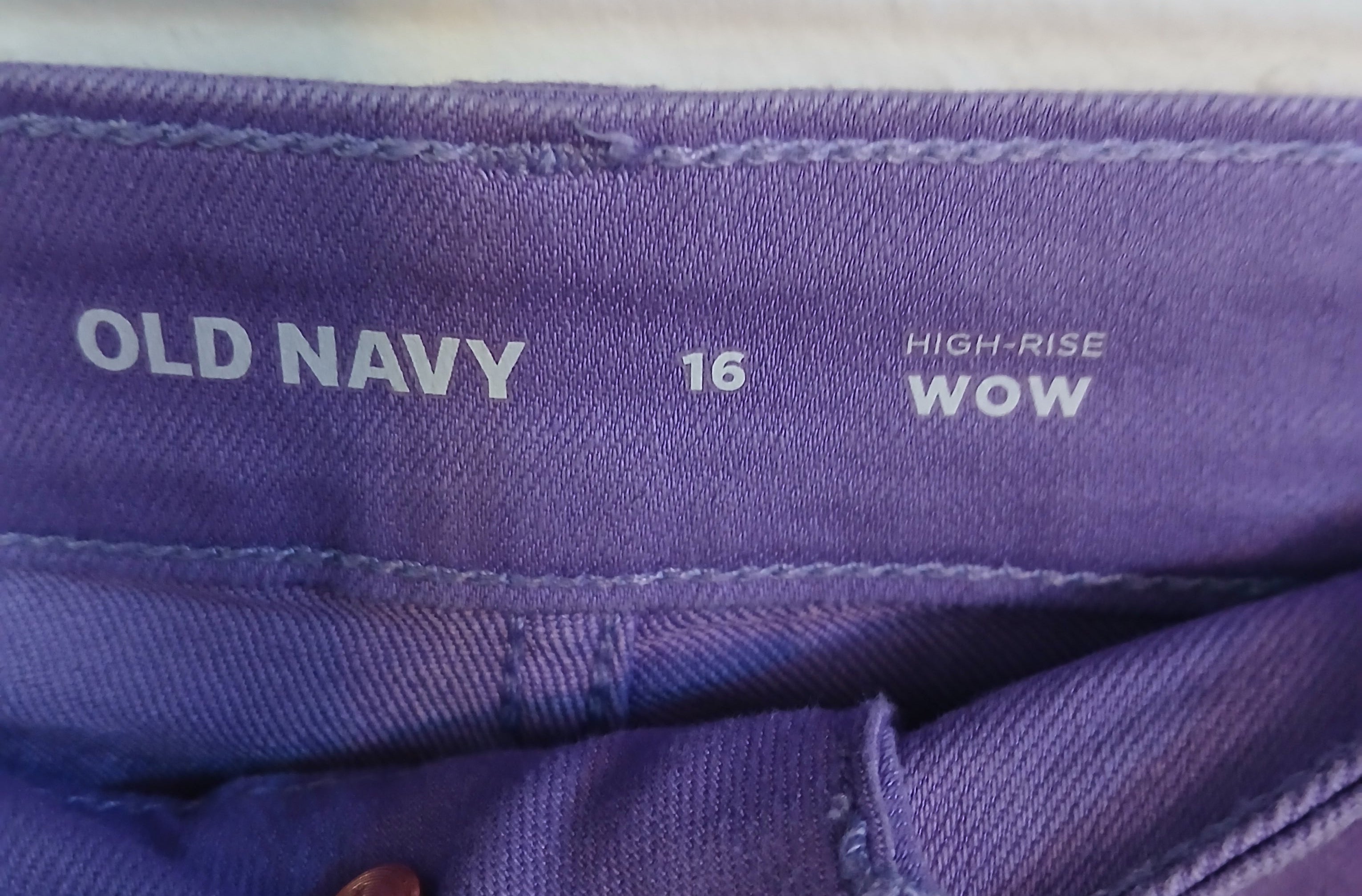 Old Navy Wow High Rise Purple Denim Shorts