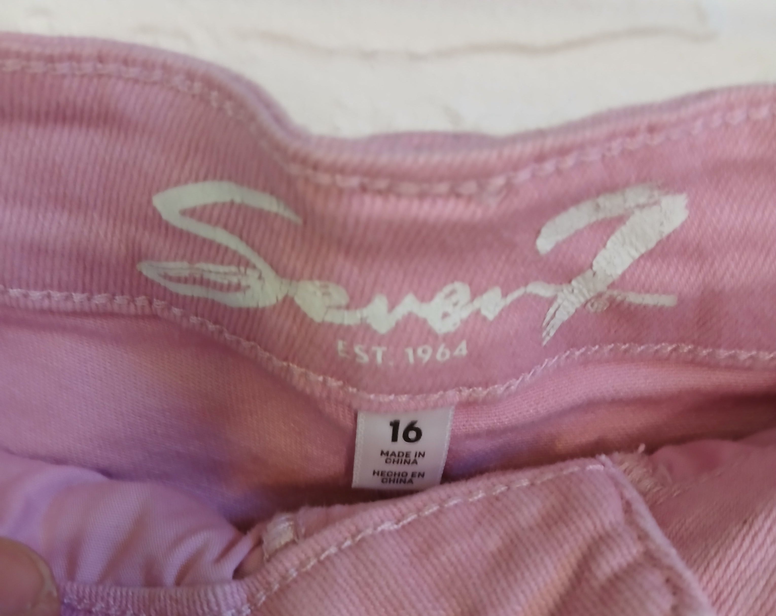 Seven Pink 5 Pocket Cut-off Shorts