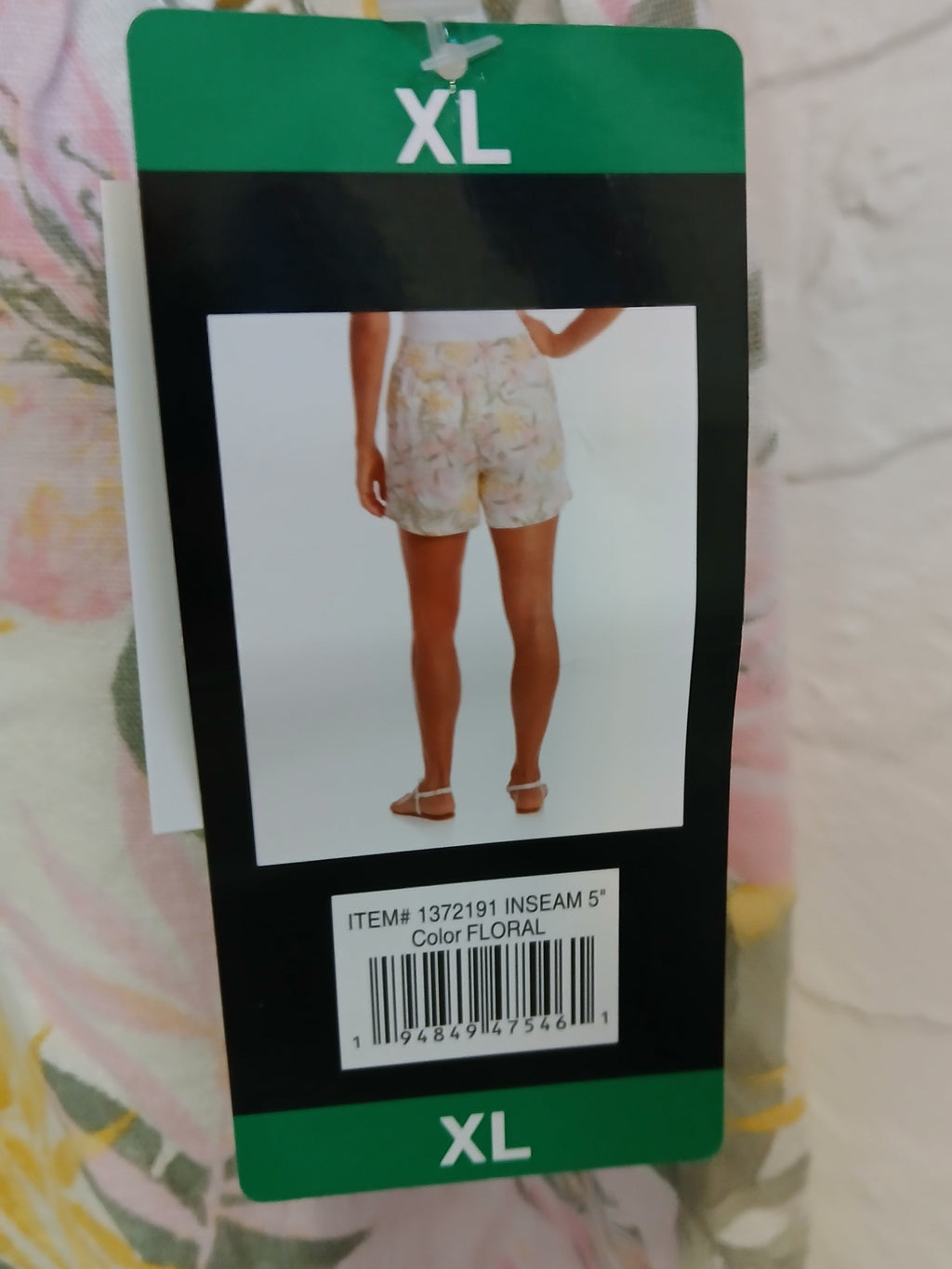 Briggs NWT Floral Print Draw String "Linen" Shorts
