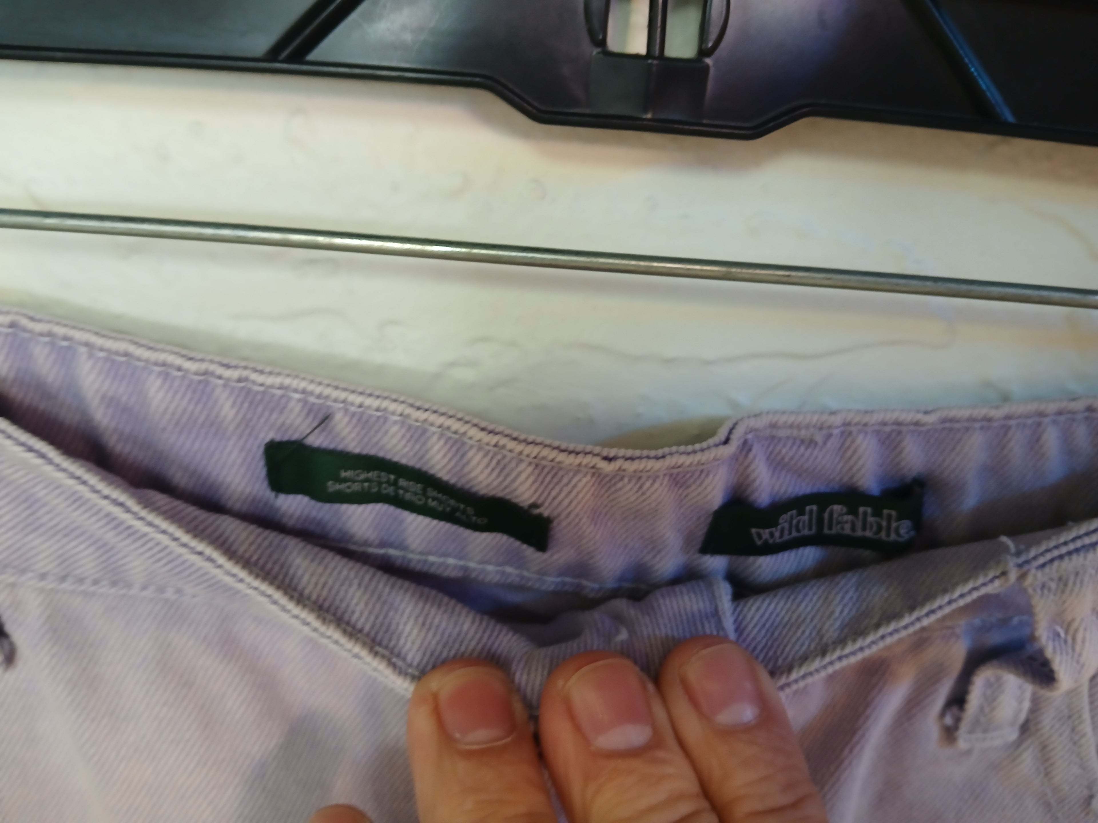 Wild Fable Light Purple Denim High Rise Shorts