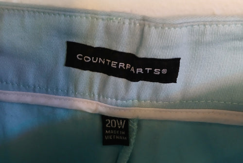 Counterparts Light Blue Midi Shorts