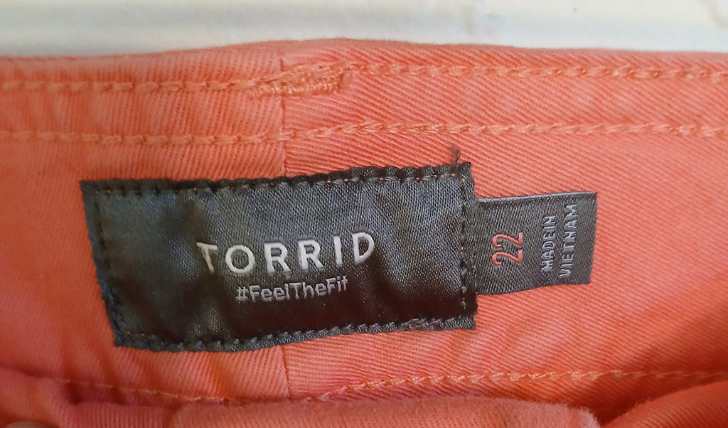 Torrid Two Button Zipper Fly Shorts