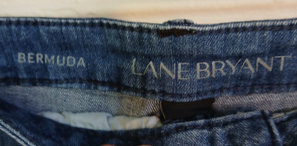 Lane Bryant Bermuda Cut-off Jean Shorts