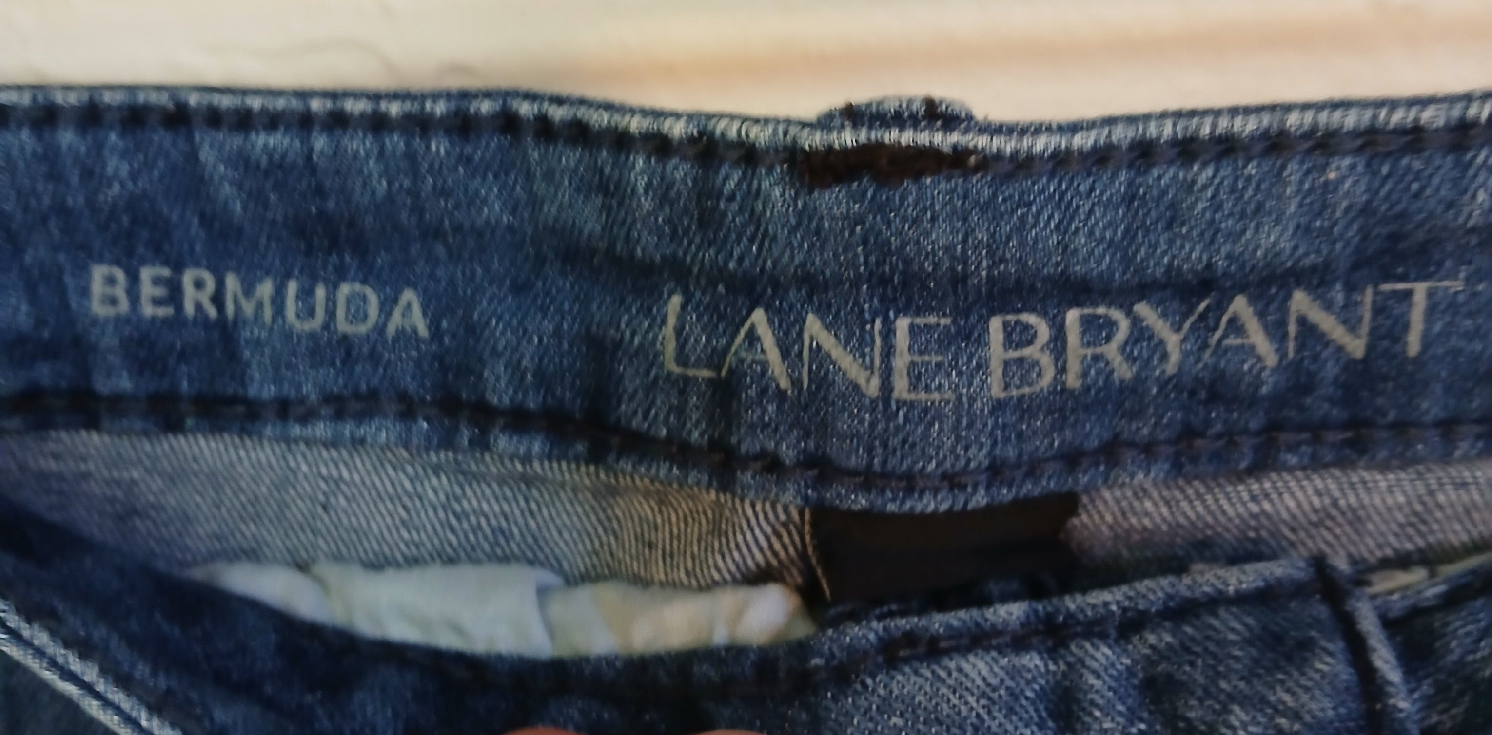 Lane Bryant Bermuda Cut-off Jean Shorts