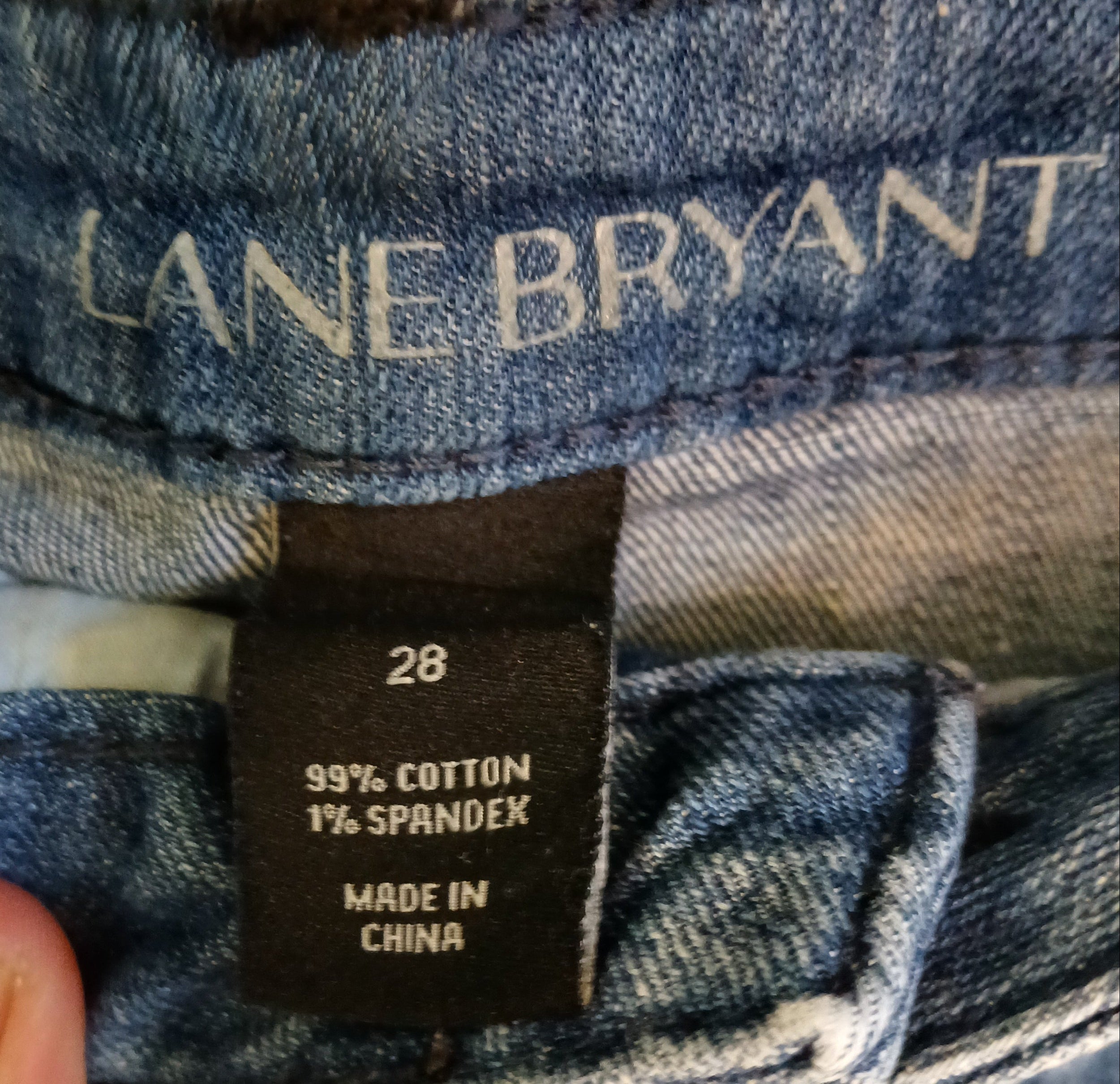 Lane Bryant Bermuda Cut-off Jean Shorts