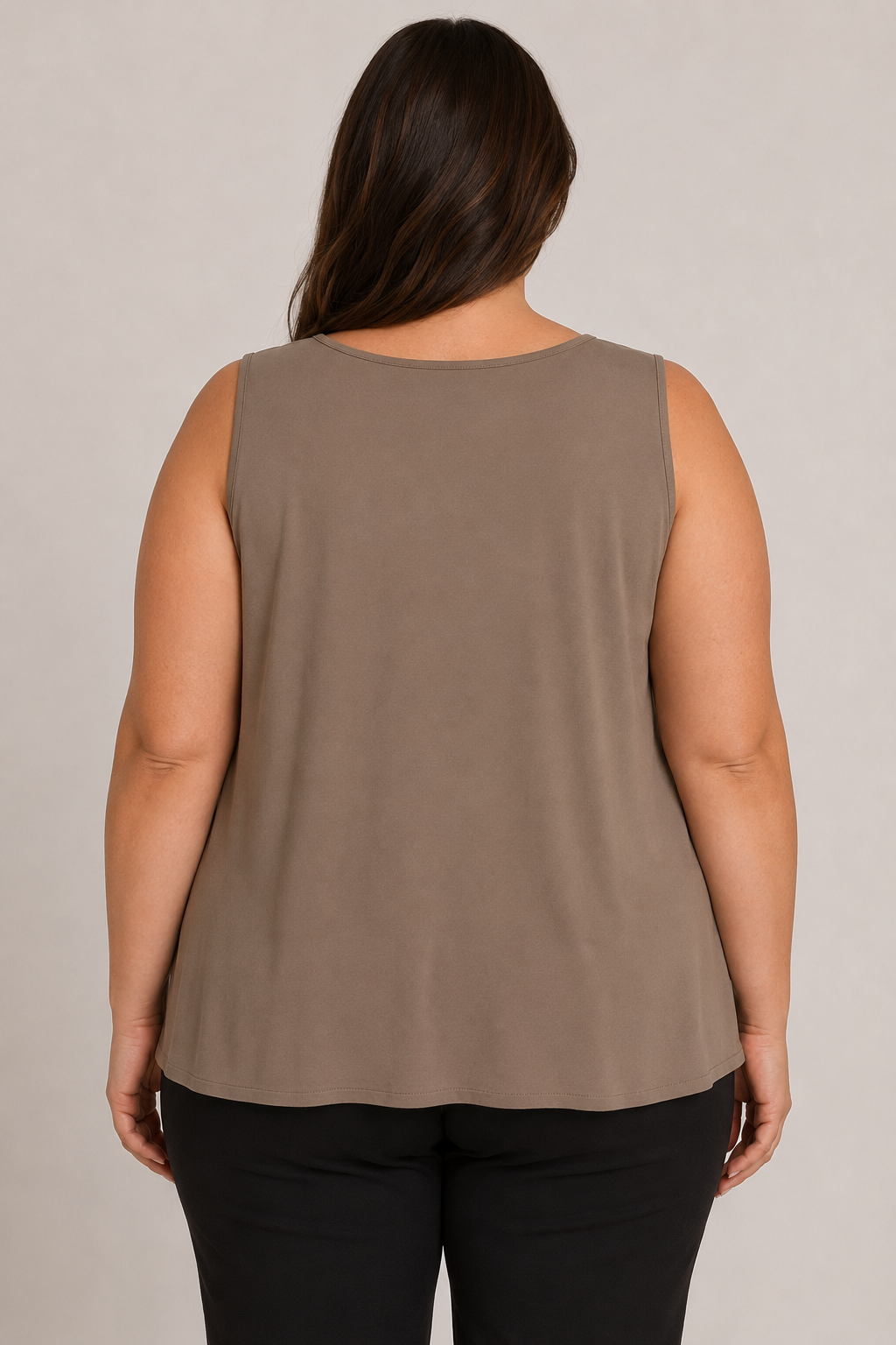 Avenue Olive Green Soft Sleeveless Blouse