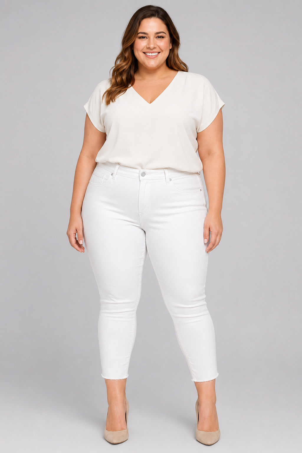 Torrid White Jegging Raw Hem