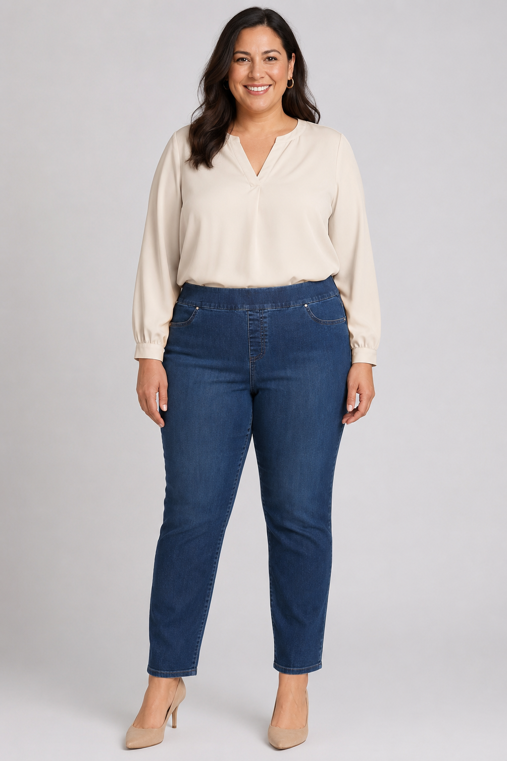Chicos Tapered Led 5 pocket jeans