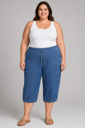 Only Necessities Crop Cargo Denim