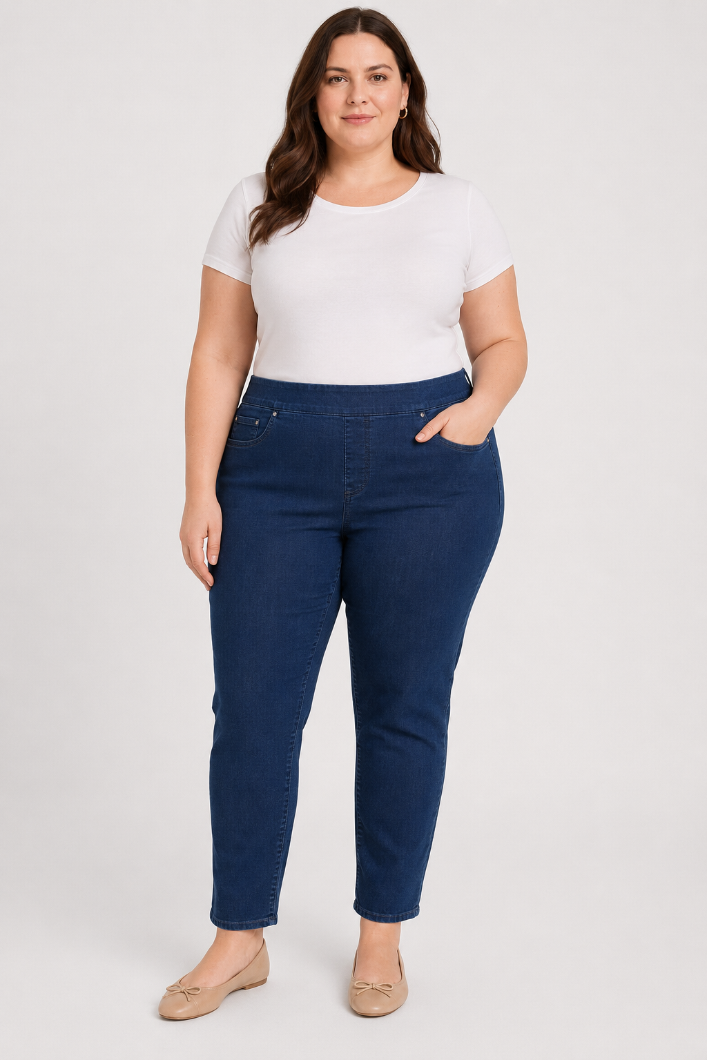 Ruby Rd. Dark Wash High Wash Stretch Jeans