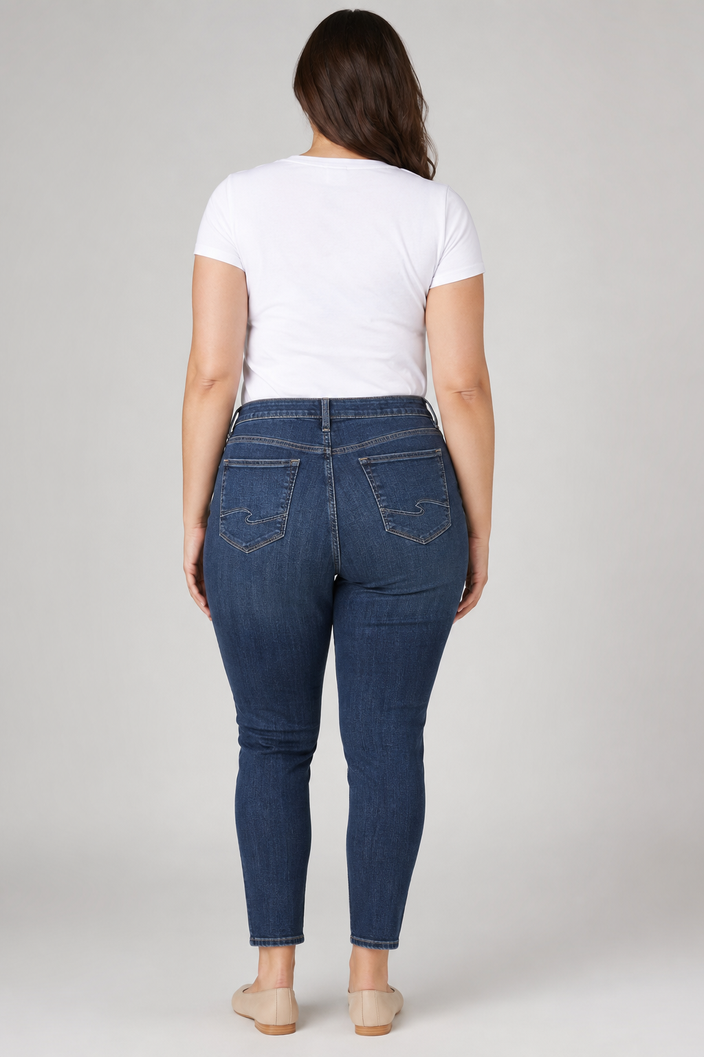 Silver Jeans Dark Wash Elyse Skinny Crop Jean