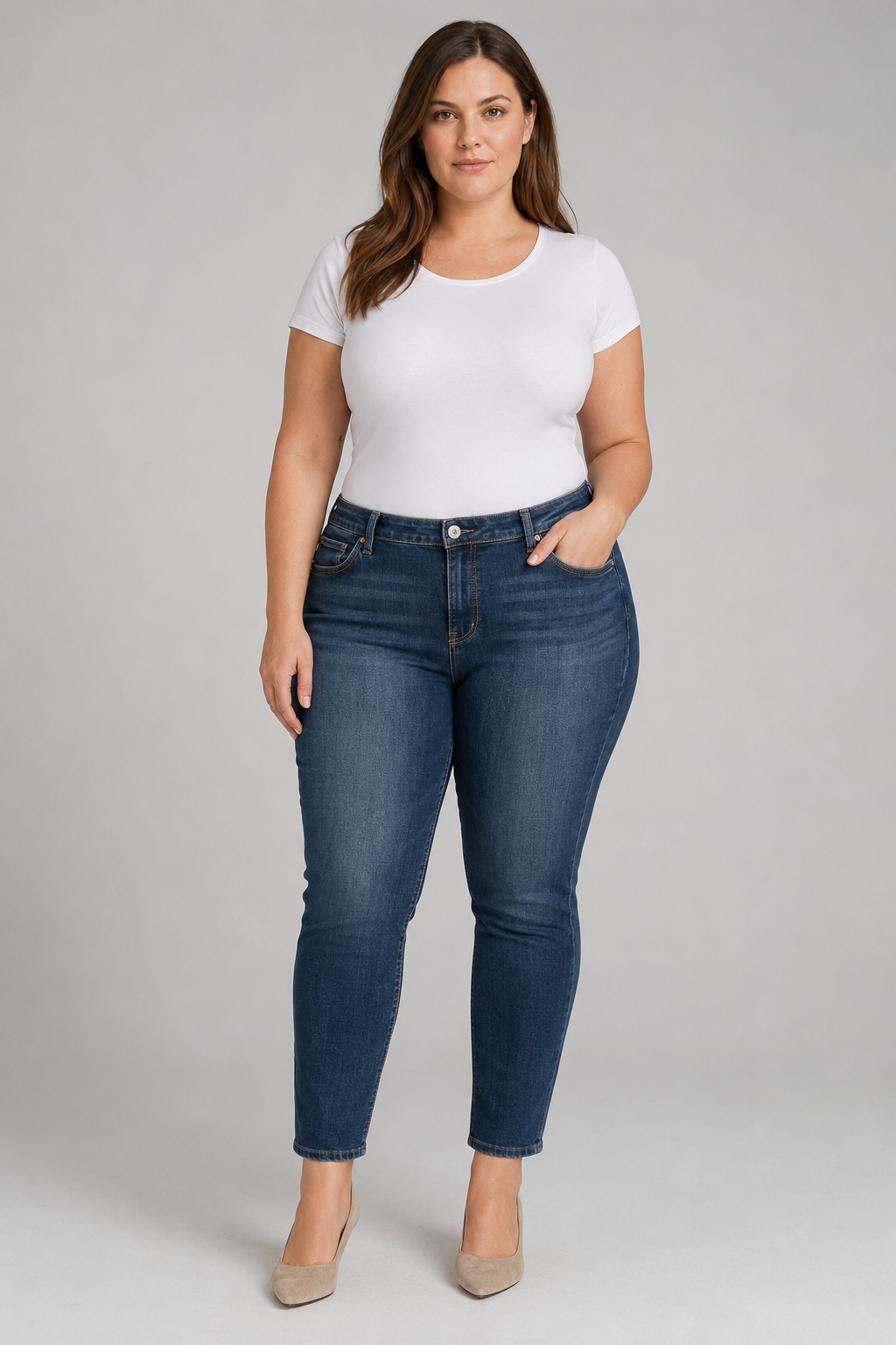 Silver Jeans Dark Wash Elyse Skinny Crop Jean