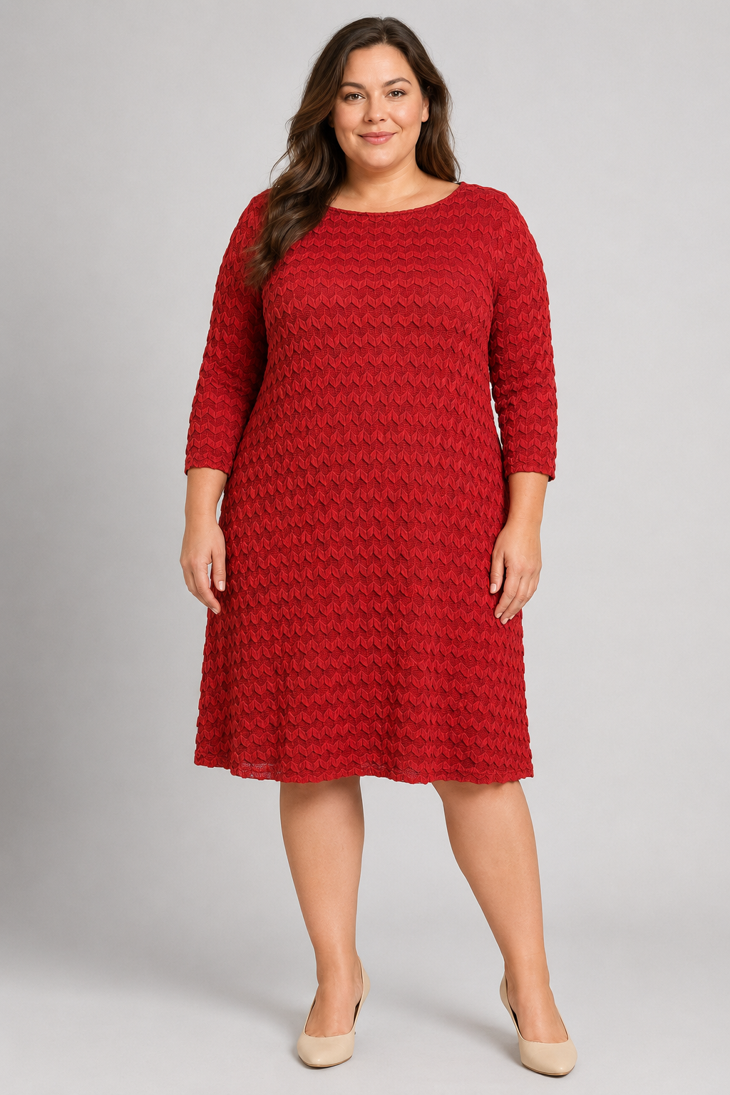 Sharagano Woman's RED WOMENS DRESS Sz. 22W