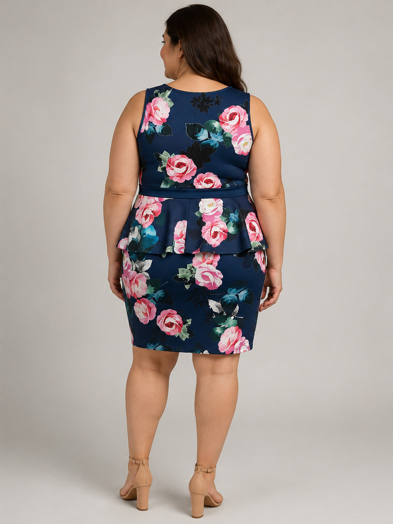 Boohoo PATTERNS - FLORAL WOMENS DRESS Sz. 20
